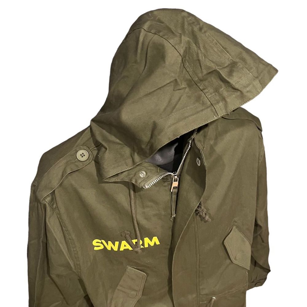 MCR My Chemical Romance Army Green Yellow SWARM 2022 Tour Jacket Men’s Medium - Picture 5 of 9